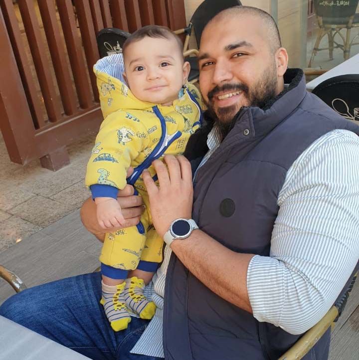Me with my son - Taqi Aldeen.