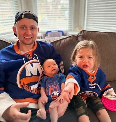 I want to see the Islanders win the Stanley Cup, and so do my children (especially Remi who is mad mom got in the way of the game)