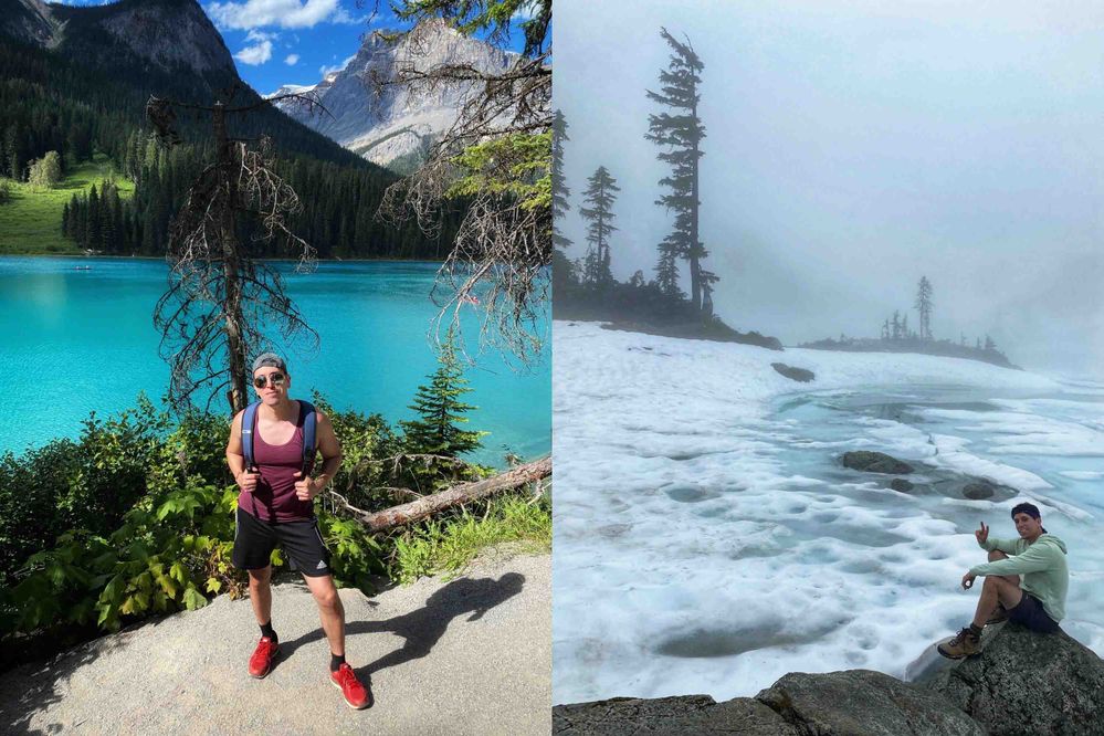 Left: Emerald Lake - Alberta /  Right: Watersprite Lake – British Columbia