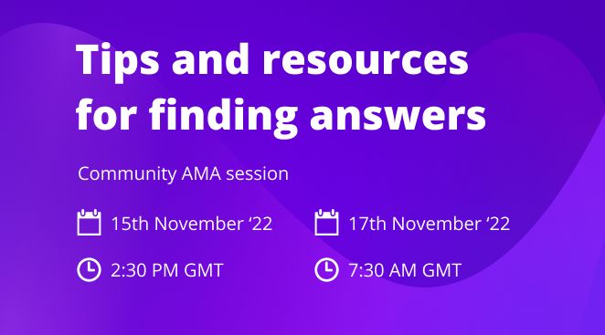 Community AMA session - Q&A - Tips and resources on finding answers.jpg